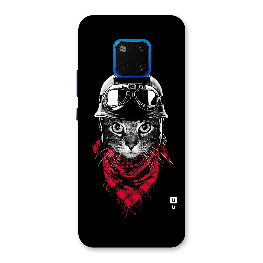 Cool Biker Cat Back Case for Huawei Mate 20 Pro