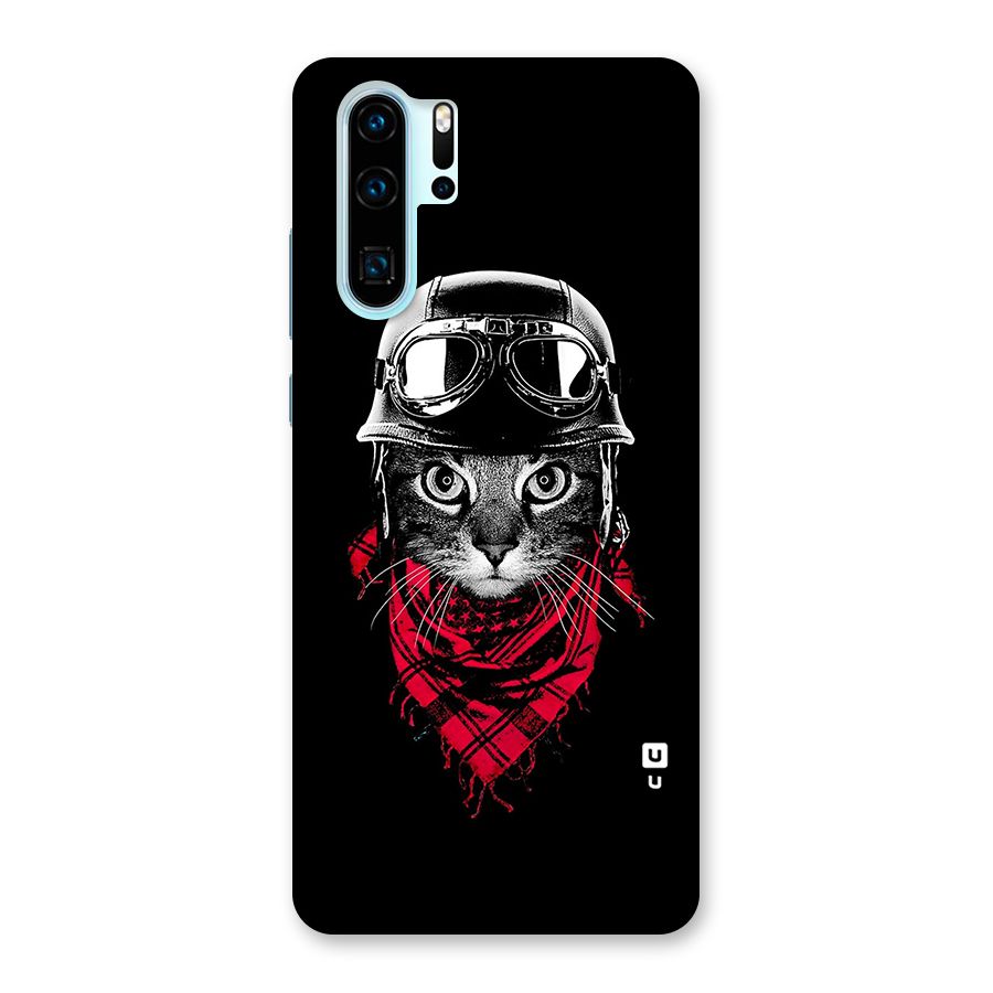 Cool Biker Cat Back Case for Huawei P30 Pro