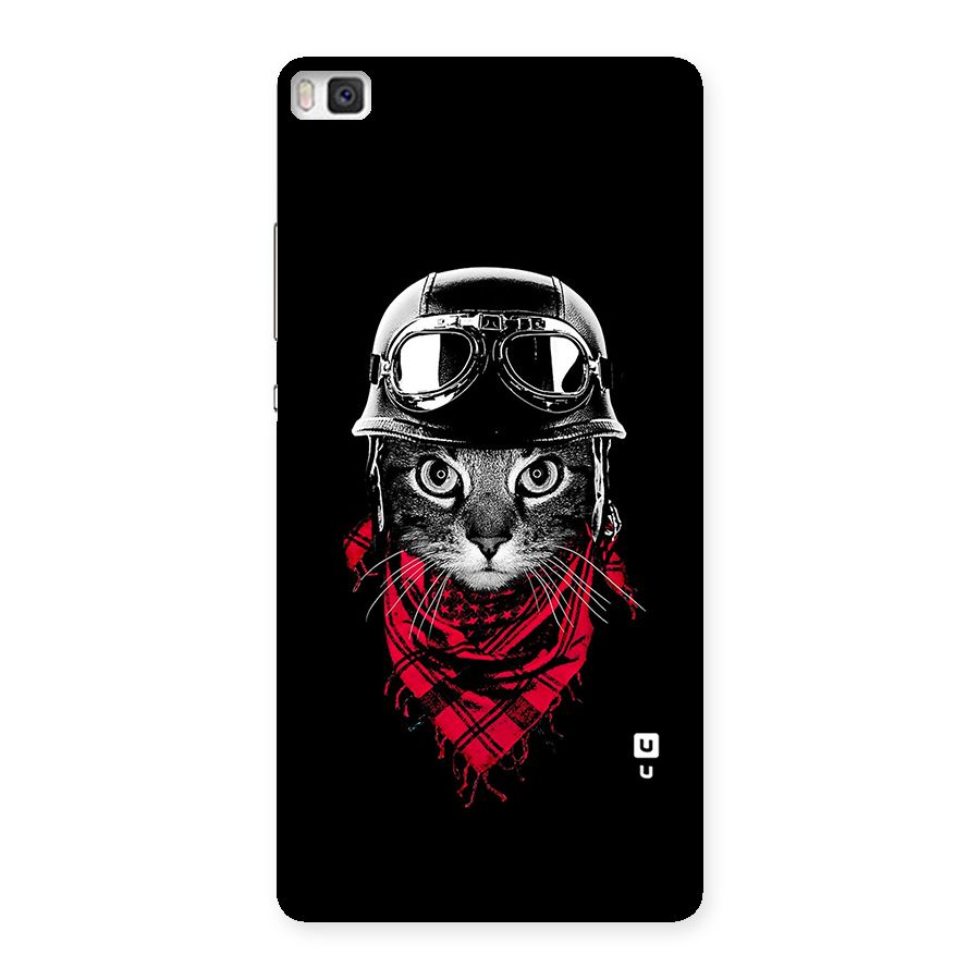 Cool Biker Cat Back Case for Huawei P8