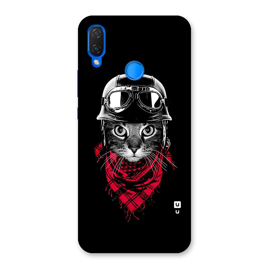 Cool Biker Cat Back Case for Huawei P Smart+