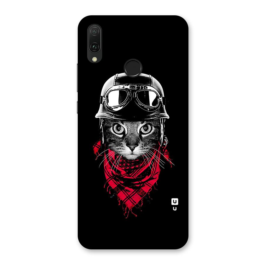 Cool Biker Cat Back Case for Huawei Y9 (2019)