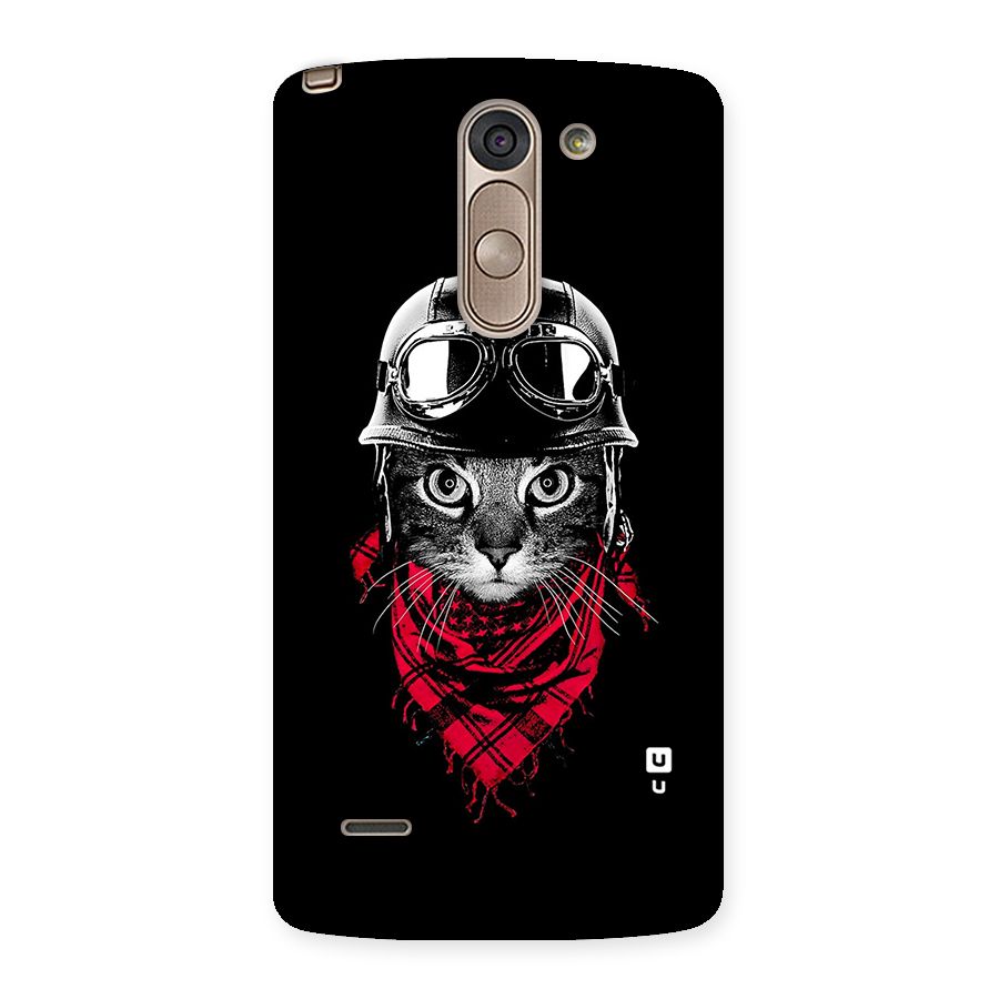 Cool Biker Cat Back Case for LG G3 Stylus