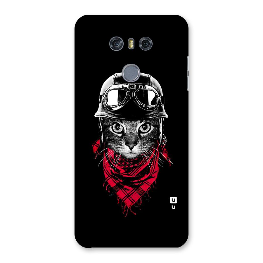 Cool Biker Cat Back Case for LG G6