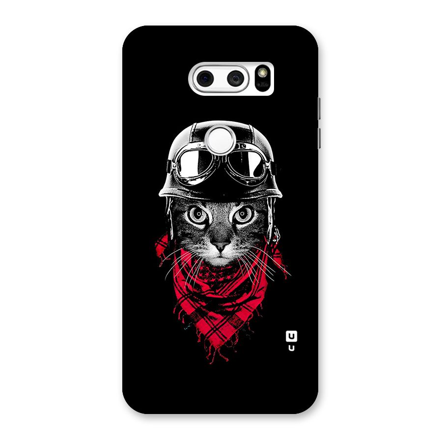 Cool Biker Cat Back Case for LG V30
