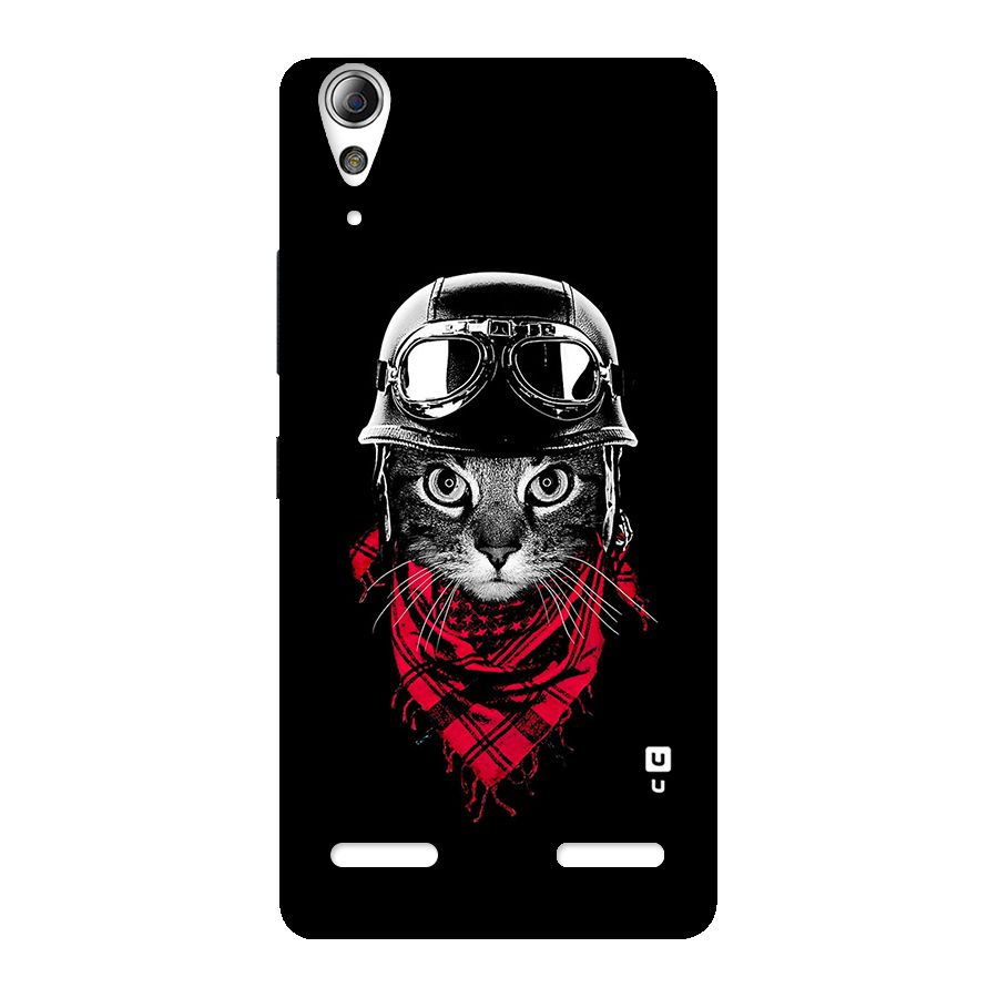 Cool Biker Cat Back Case for Lenovo A6000