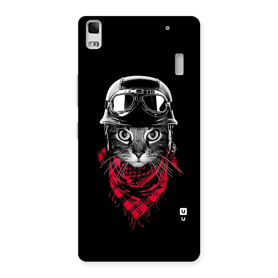 Cool Biker Cat Back Case for Lenovo K3 Note