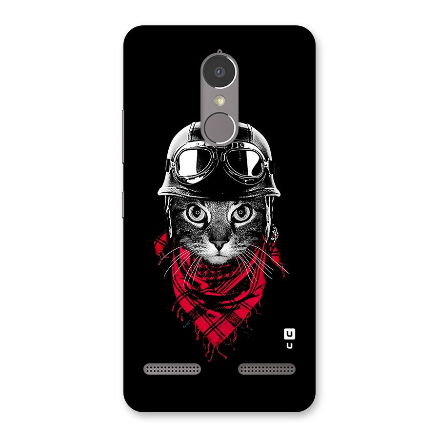 Cool Biker Cat Back Case for Lenovo K6 Power