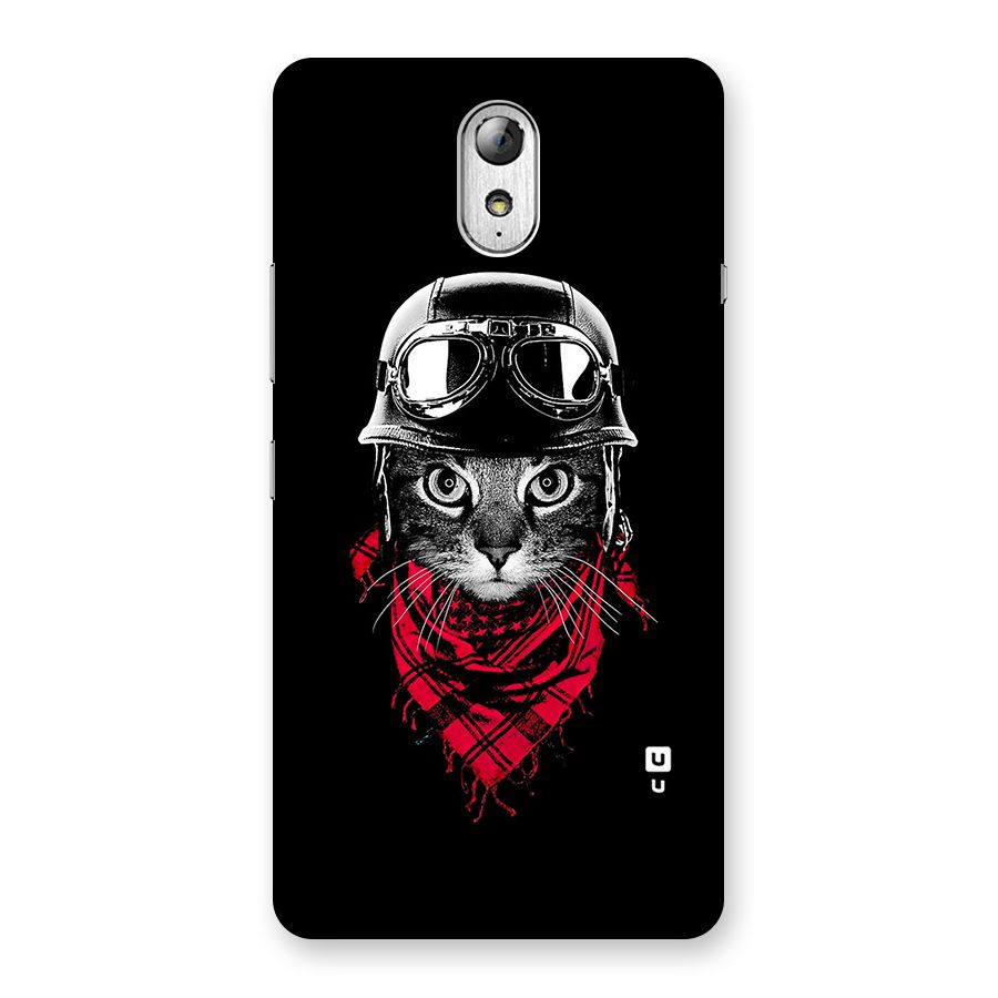 Cool Biker Cat Back Case for Lenovo Vibe P1M