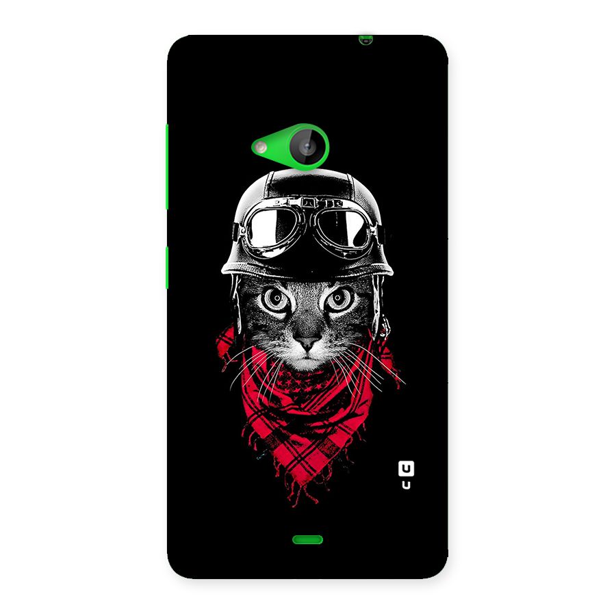 Cool Biker Cat Back Case for Lumia 535