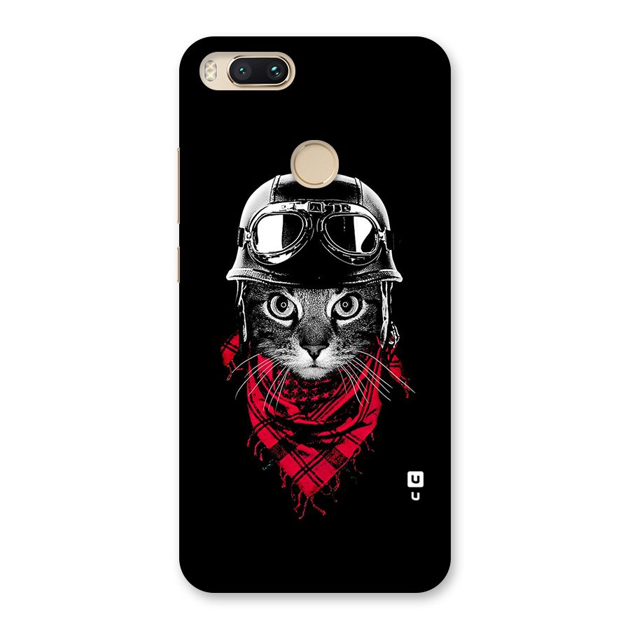 Cool Biker Cat Back Case for Mi A1