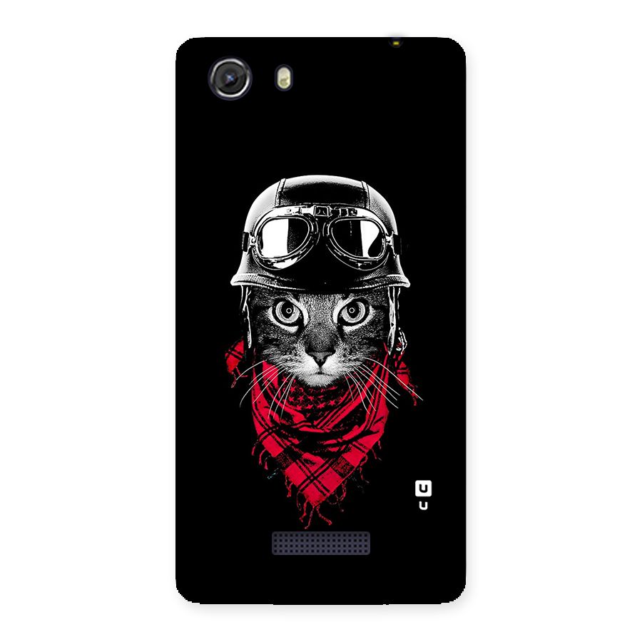 Cool Biker Cat Back Case for Micromax Unite 3