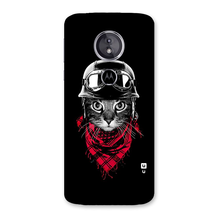 Cool Biker Cat Back Case for Moto E5