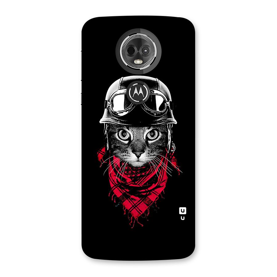 Cool Biker Cat Back Case for Moto E5 Plus