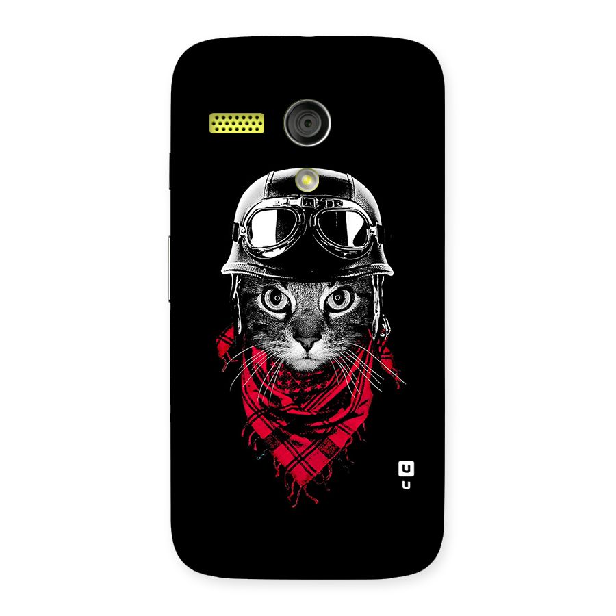 Cool Biker Cat Back Case for Moto G