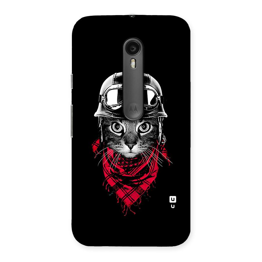 Cool Biker Cat Back Case for Moto G3