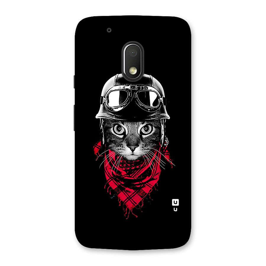 Cool Biker Cat Back Case for Moto G4 Play