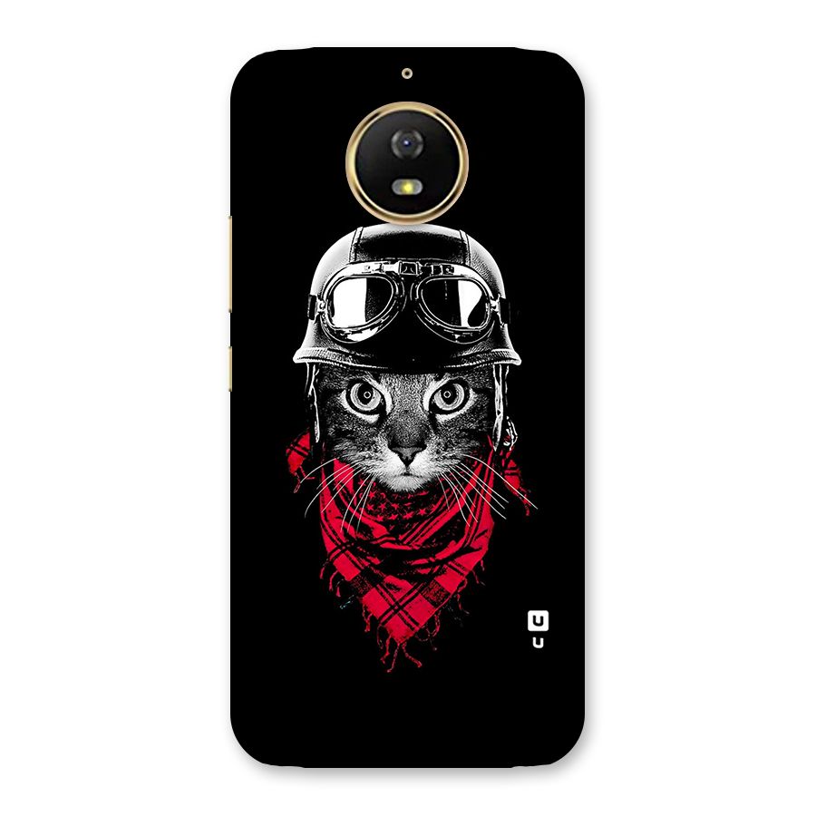 Cool Biker Cat Back Case for Moto G5s