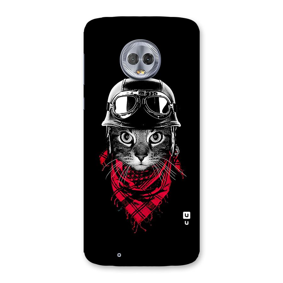 Cool Biker Cat Back Case for Moto G6