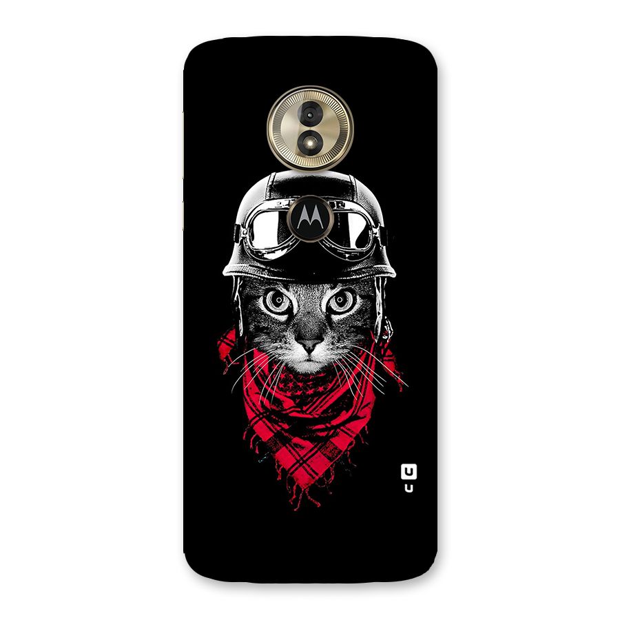 Cool Biker Cat Back Case for Moto G6 Play