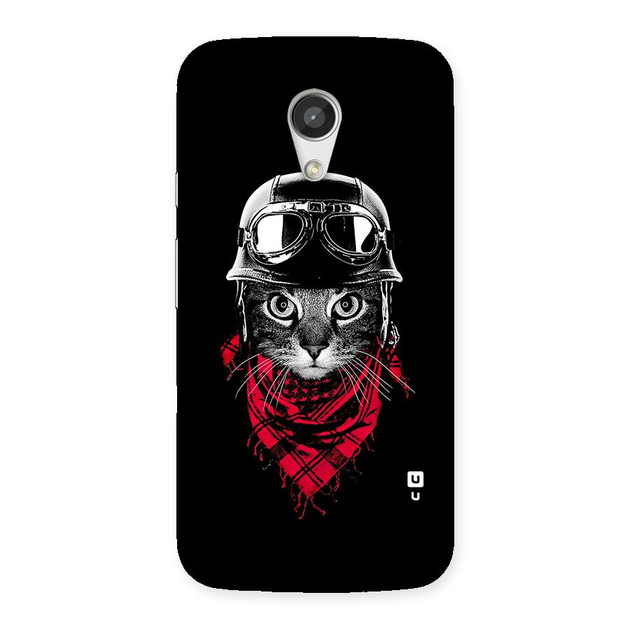Cool Biker Cat Back Case for Moto G 2nd Gen