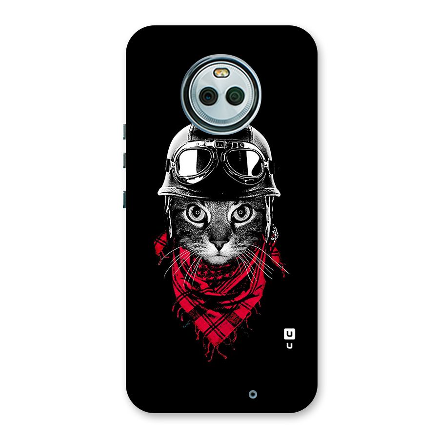 Cool Biker Cat Back Case for Moto X4