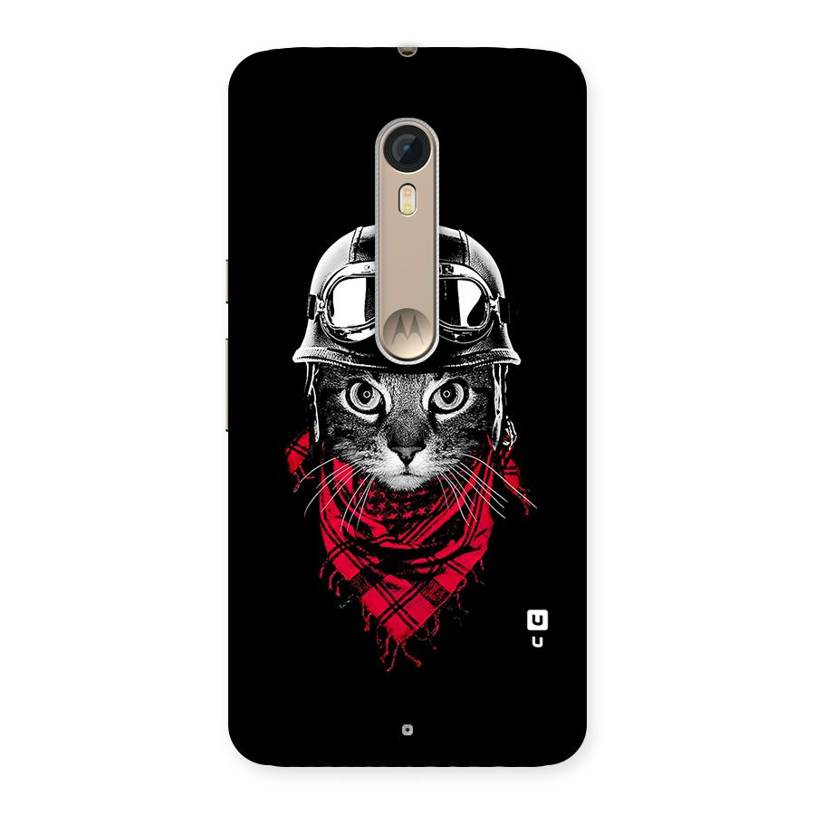 Cool Biker Cat Back Case for Motorola Moto X Style