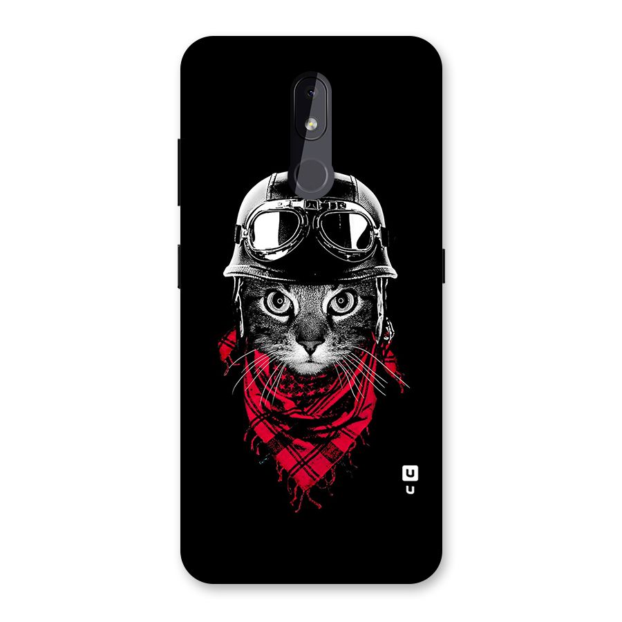 Cool Biker Cat Back Case for Nokia 3.2