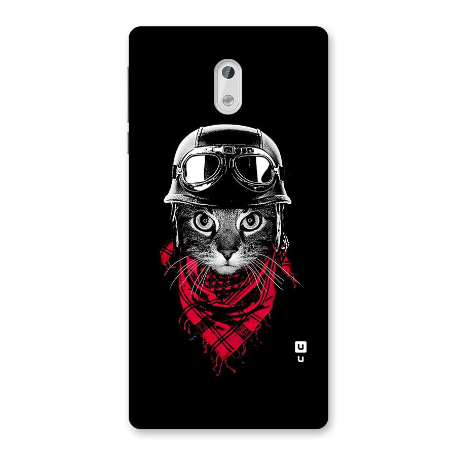 Cool Biker Cat Back Case for Nokia 3