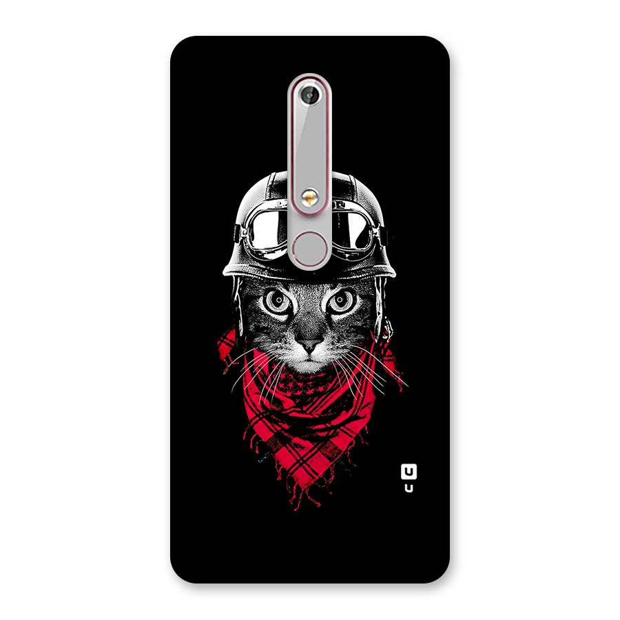 Cool Biker Cat Back Case for Nokia 6.1