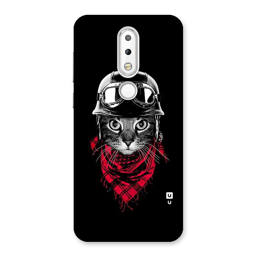 Cool Biker Cat Back Case for Nokia 6.1 Plus
