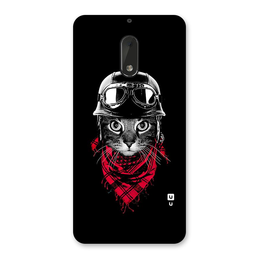Cool Biker Cat Back Case for Nokia 6