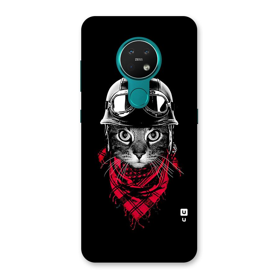 Cool Biker Cat Back Case for Nokia 7.2