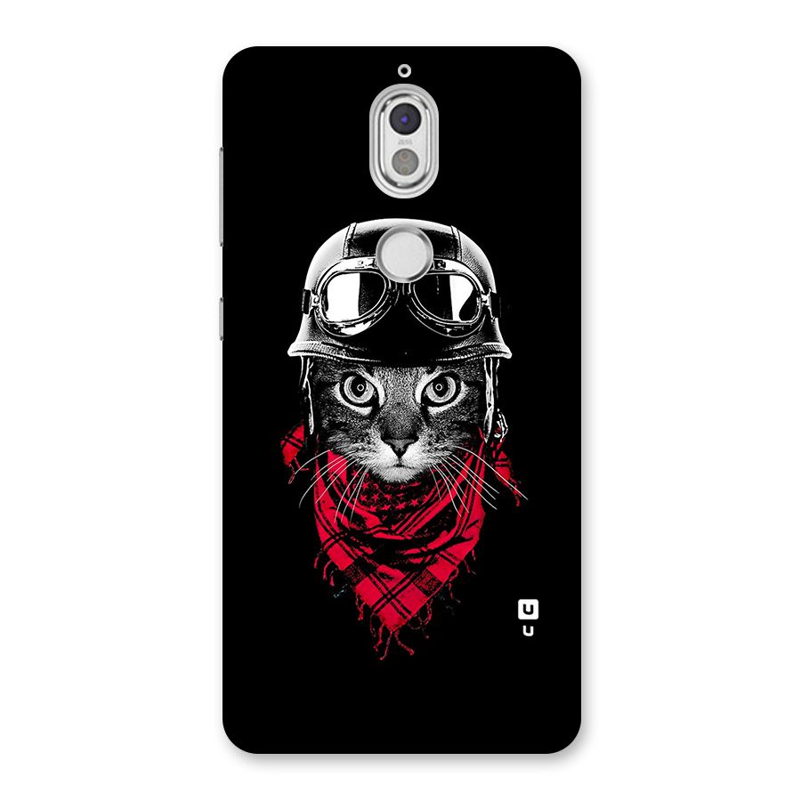 Cool Biker Cat Back Case for Nokia 7