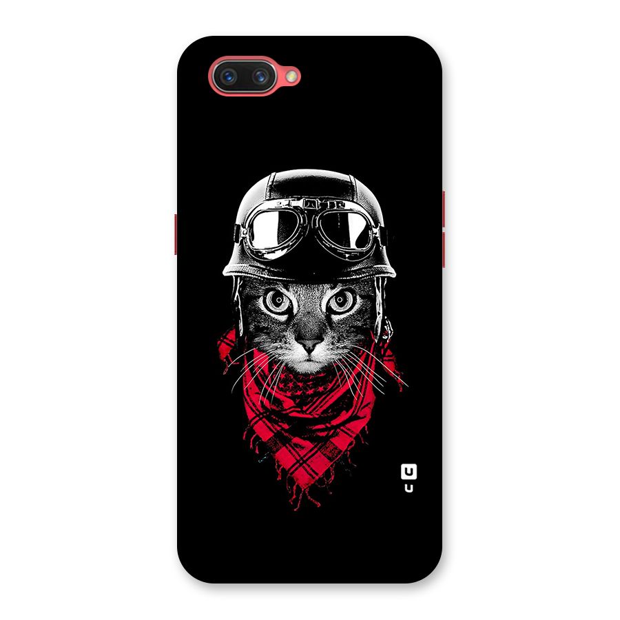 Cool Biker Cat Back Case for Oppo A3s
