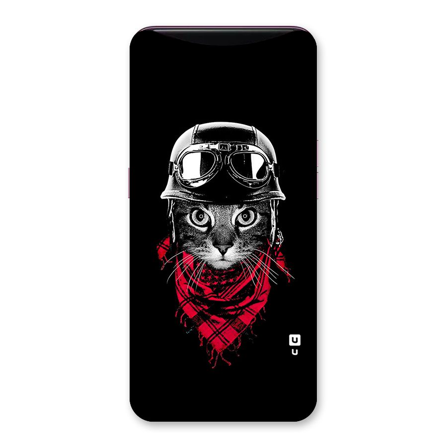 Cool Biker Cat Back Case for Oppo Find X