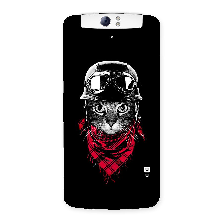 Cool Biker Cat Back Case for Oppo N1