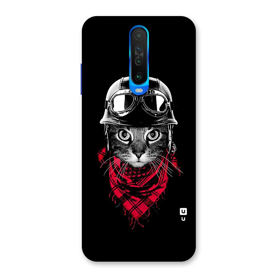 Cool Biker Cat Back Case for Poco X2