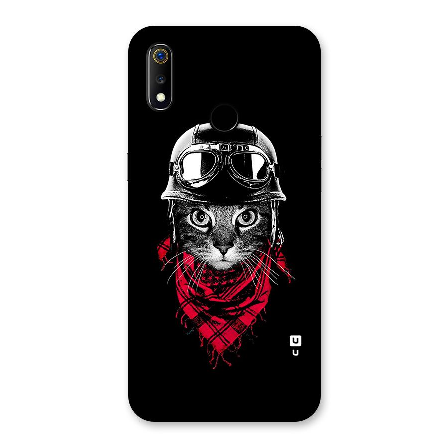 Cool Biker Cat Back Case for Realme 3