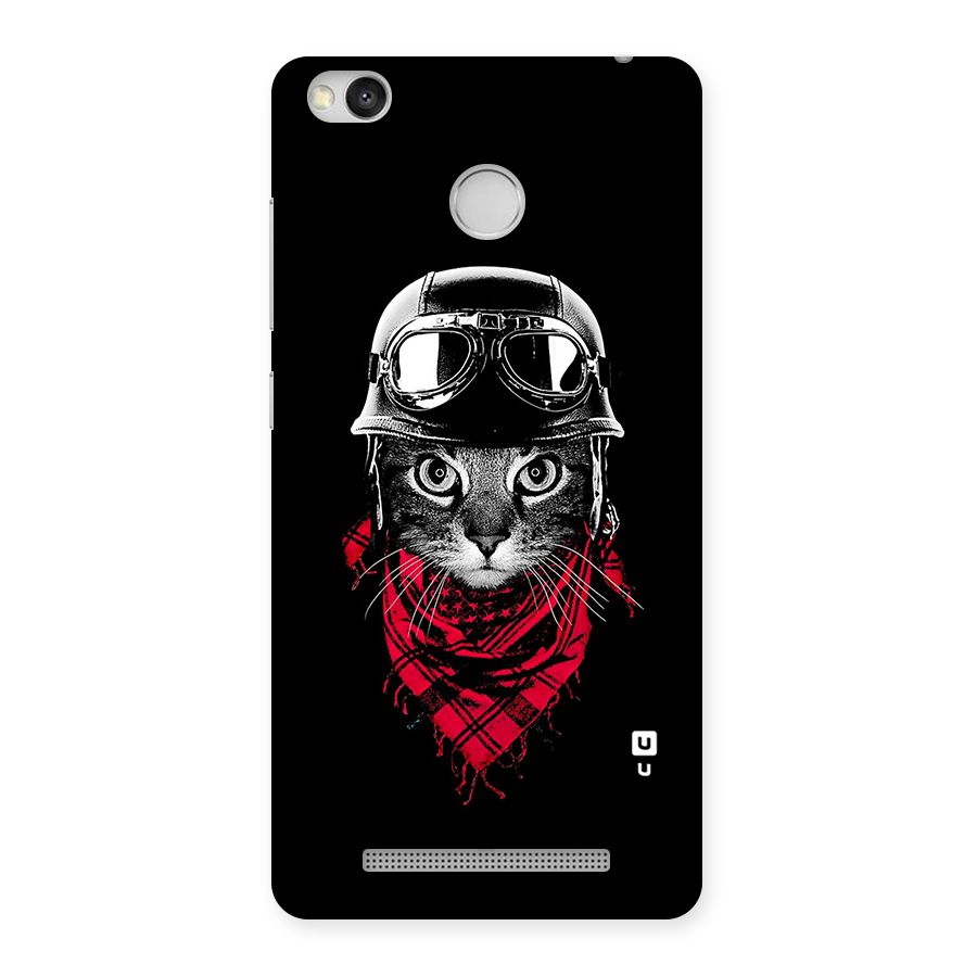 Cool Biker Cat Back Case for Redmi 3S Prime