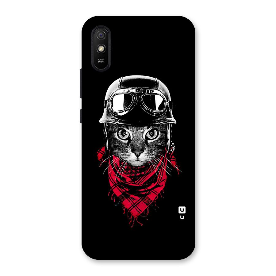 Cool Biker Cat Back Case for Redmi 9A