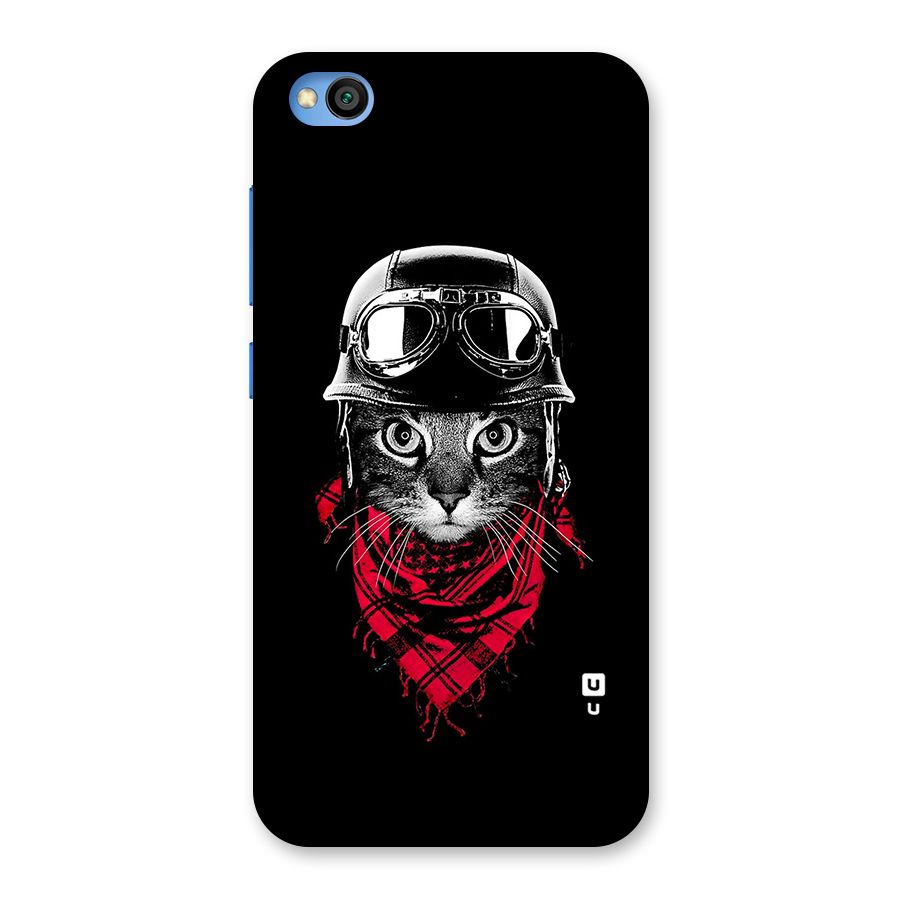Cool Biker Cat Back Case for Redmi Go