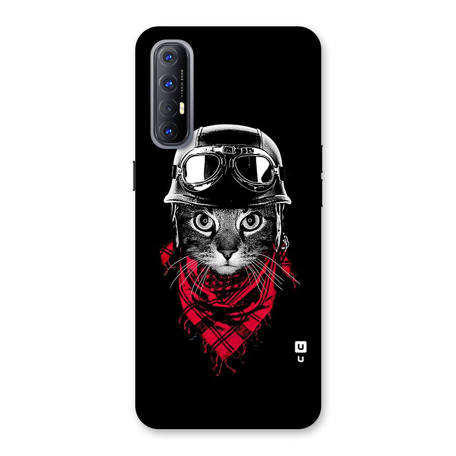 Cool Biker Cat Back Case for Reno3 Pro