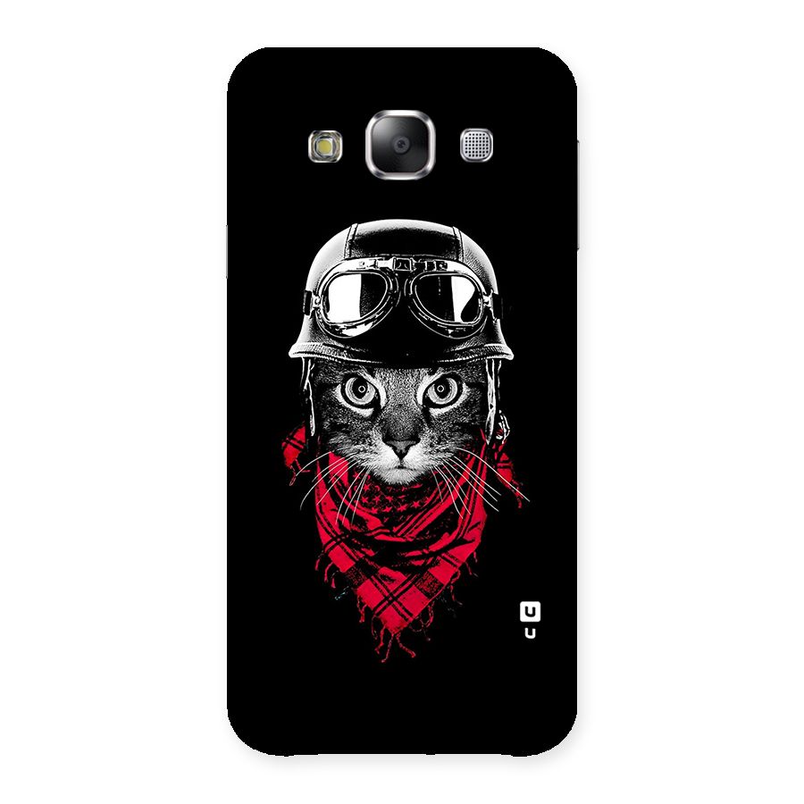 Cool Biker Cat Back Case for Samsung Galaxy E5