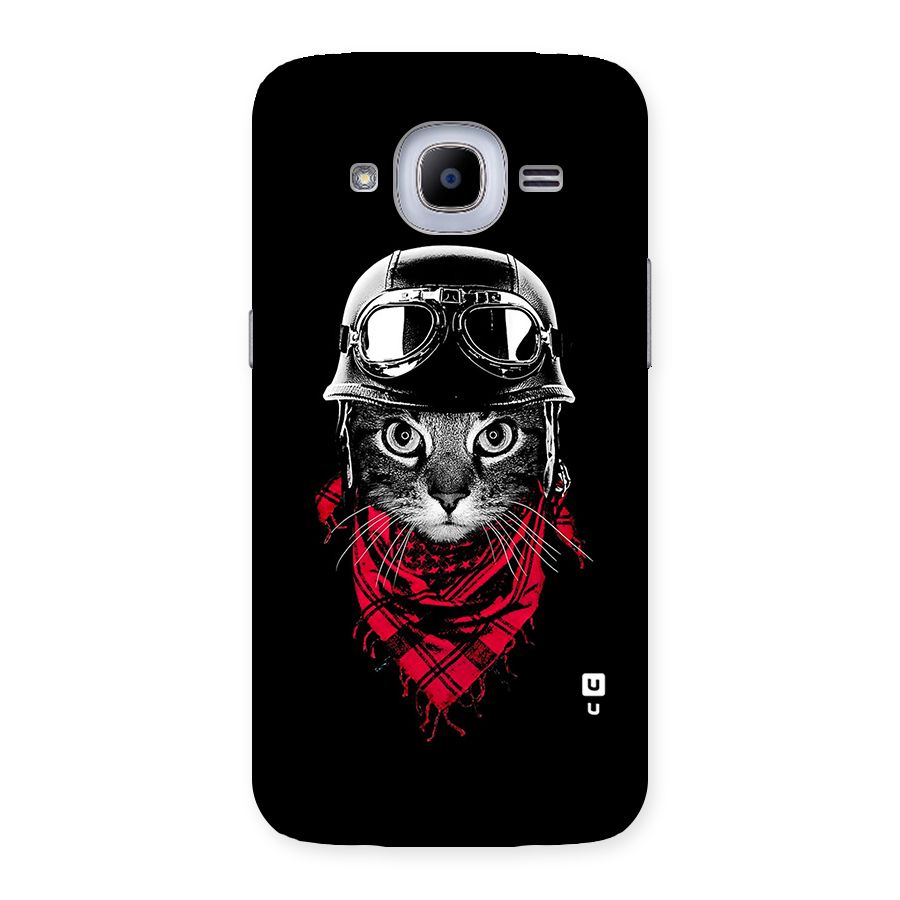 Cool Biker Cat Back Case for Samsung Galaxy J2 Pro