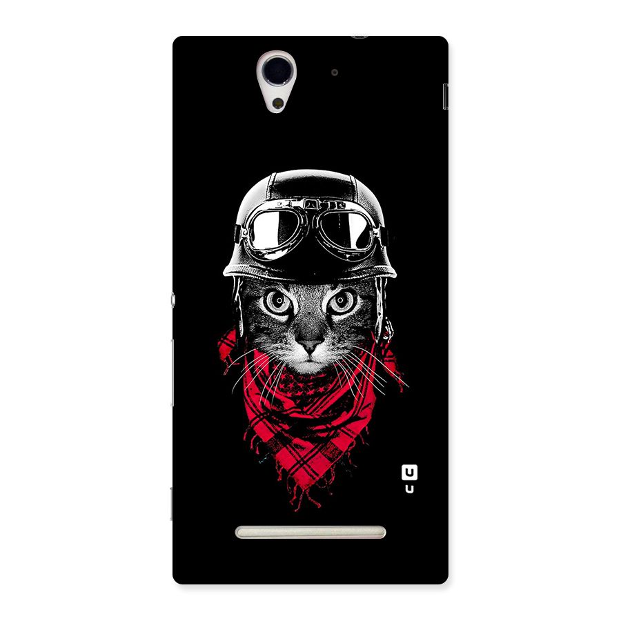 Cool Biker Cat Back Case for Sony Xperia C3
