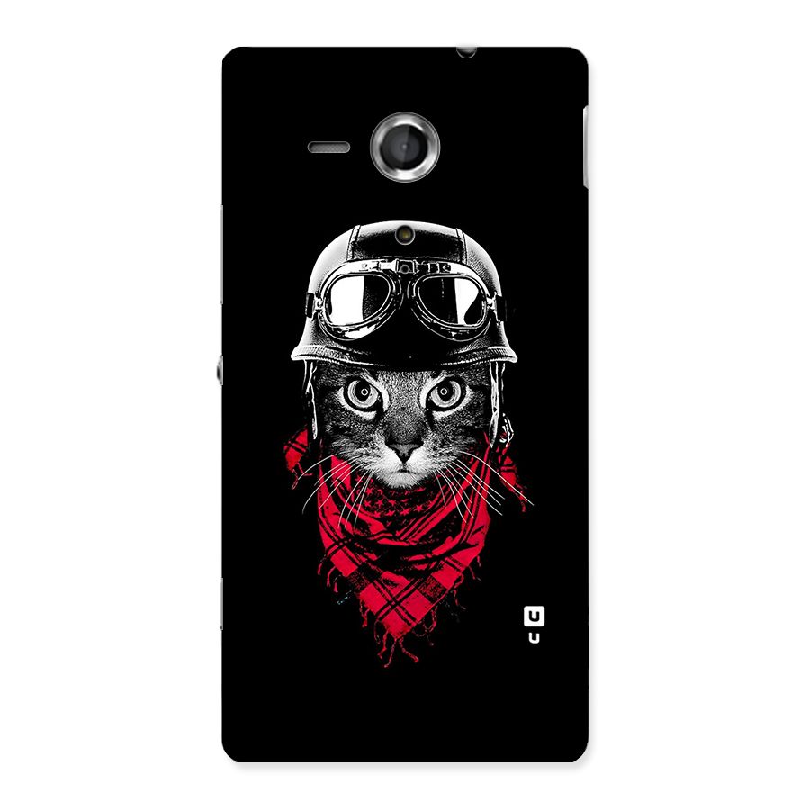 Cool Biker Cat Back Case for Sony Xperia SP