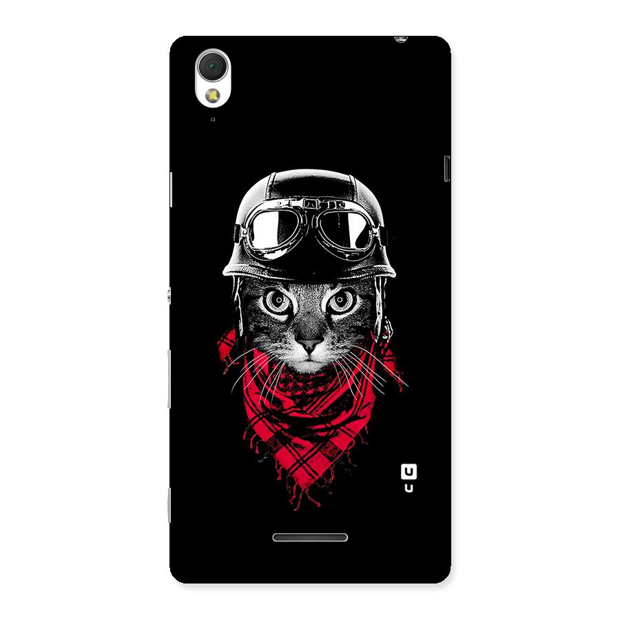 Cool Biker Cat Back Case for Sony Xperia T3