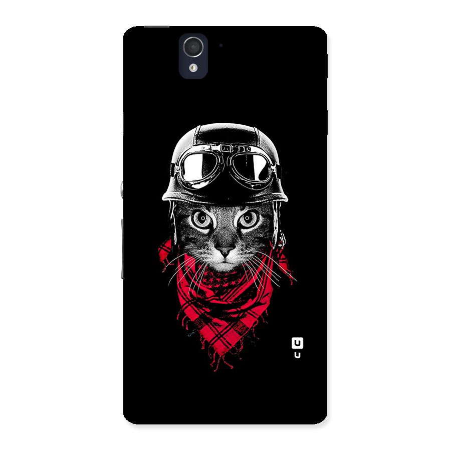 Cool Biker Cat Back Case for Sony Xperia Z