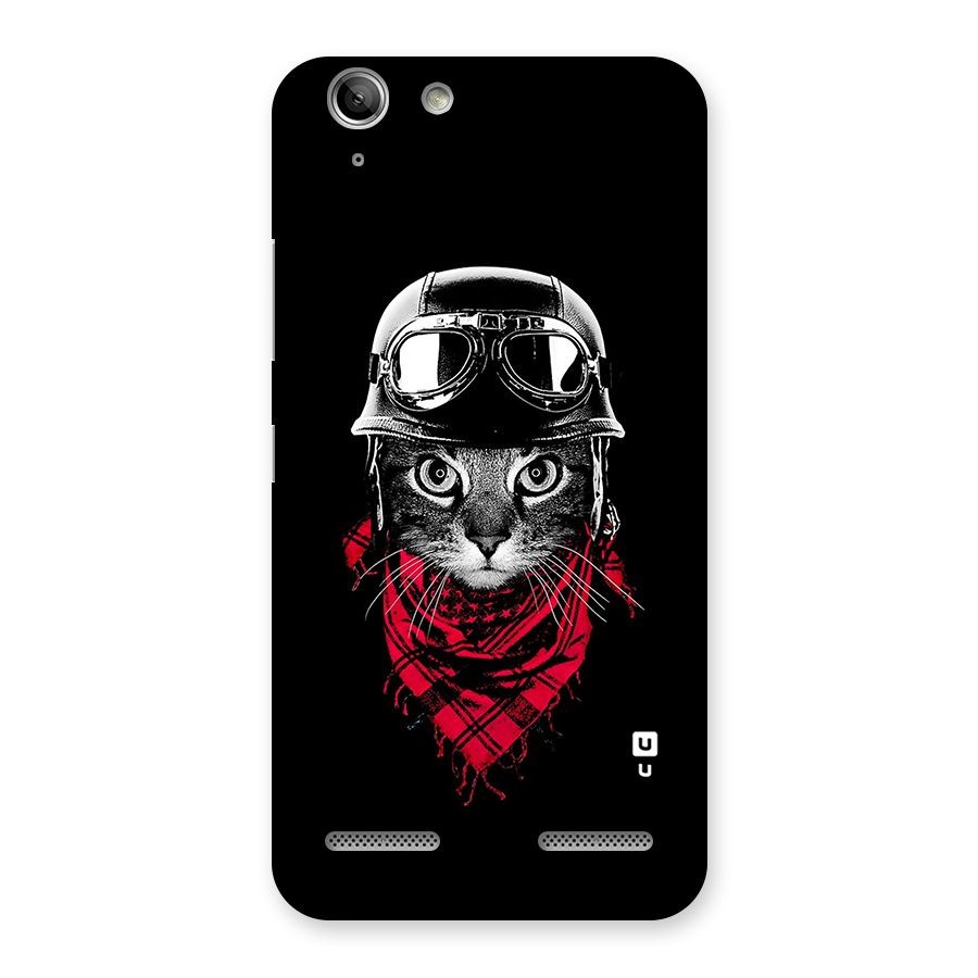 Cool Biker Cat Back Case for Vibe K5