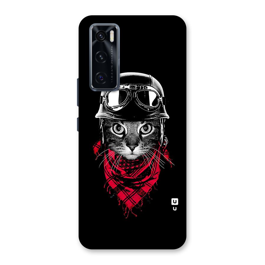 Cool Biker Cat Back Case for Vivo V20 SE